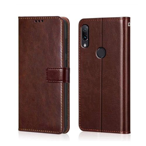 WOW Imagine REDMI 9 Flip Case | Leather Finish | Shock Proof Wallet with Card Pockets & Stand