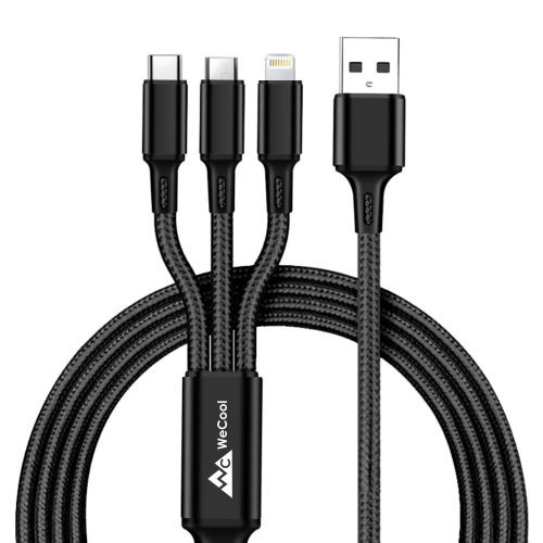 WeCool Nylon Braided Multifunction Fast Charging Cable