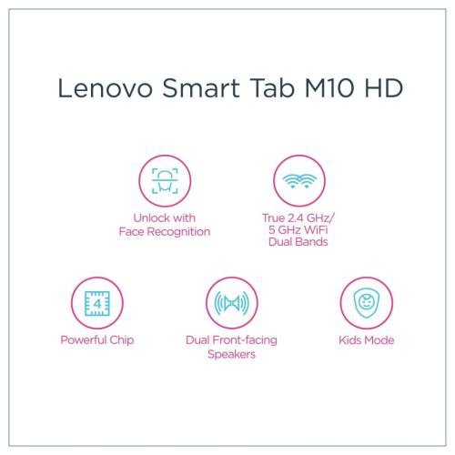 Lenovo Tab M10 HD Tablet (10.1 inch, 2GB, 32GB, Wi-Fi Only) Slate Black
