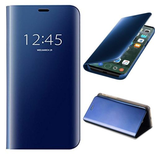 Indiacase Compatible with Samsung Galaxy M11 Mirror Flip Cover