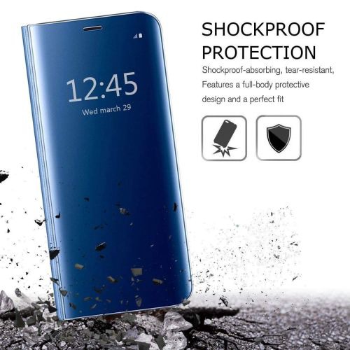 Indiacase Compatible with Samsung Galaxy M11 Mirror Flip Cover