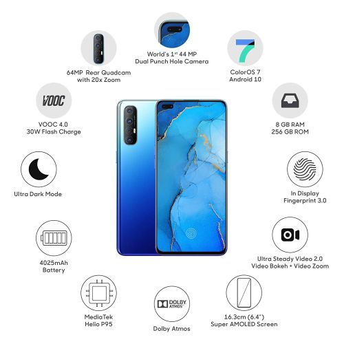 OPPO Reno3 Pro Aural Blue